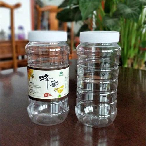 蜂蜜塑料瓶子1斤2斤方圆3斤带内盖食品罐子5斤10斤加厚透明密封罐